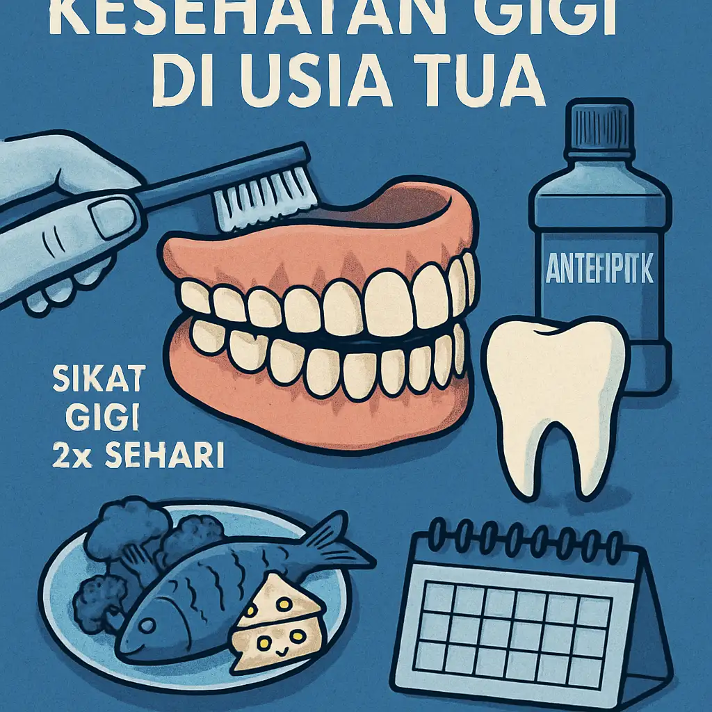 Cara Mempertahankan Kesehatan Gigi di Usia Tua